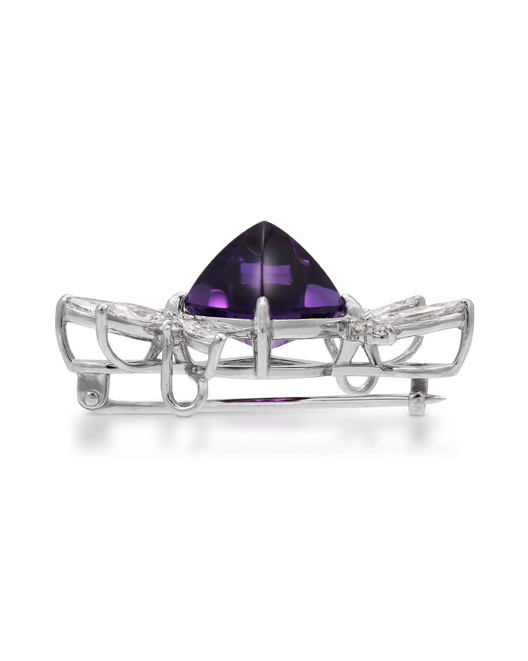 アメシスト ブローチ